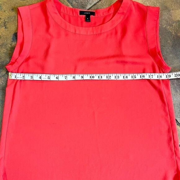 J. Crew Sleeveless Tangerine Blouse Size 6 - Picture 5 of 10